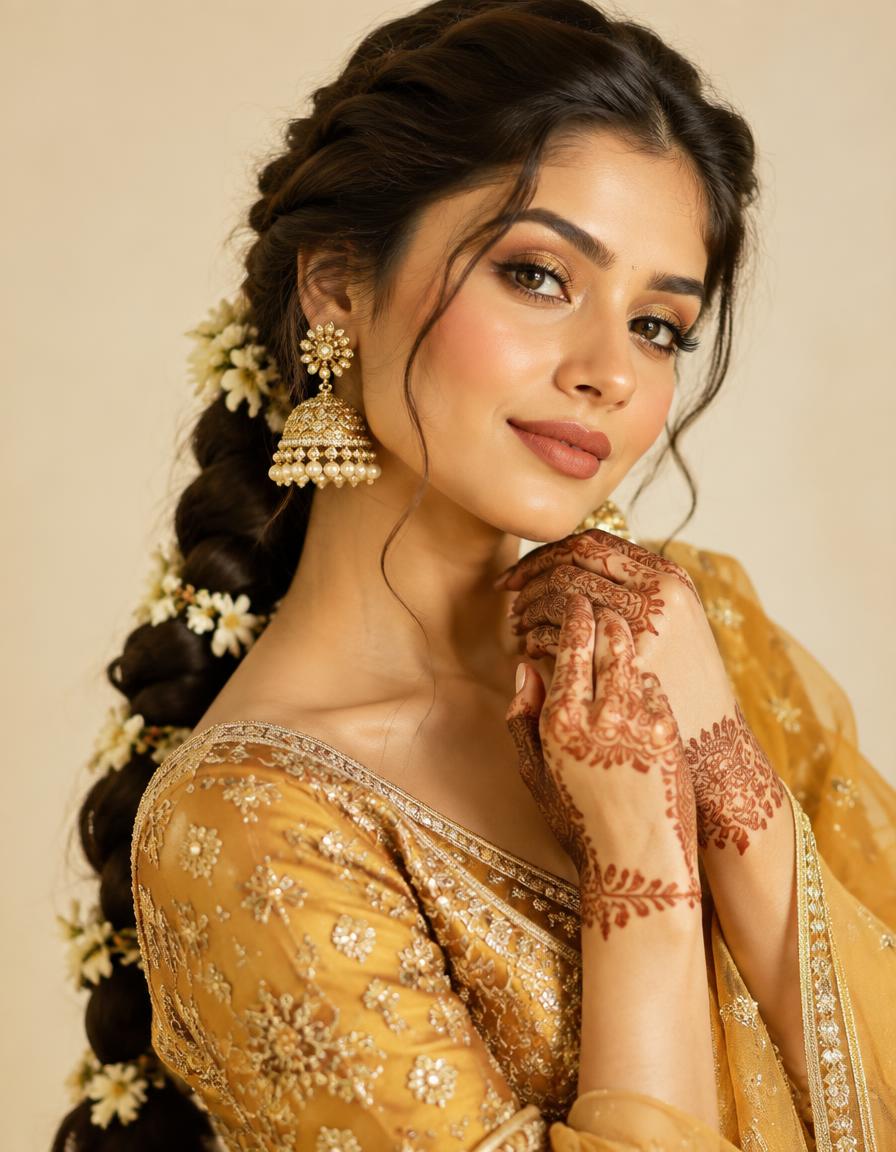 Mehendi Glow — Bridal look by Élan studio